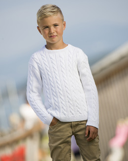 Beskrivning Barntröja med flätor