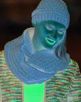 Beskrivning Scarf och mössa