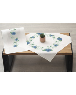 Broderikit Blå Rosor