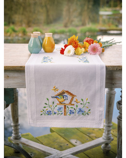 Broderikit Fågelholk & Blomster