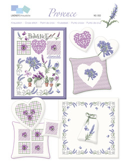 Korsstygnsmönster Lavendel