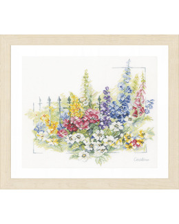 Broderikit Tavla Vilt Blomster