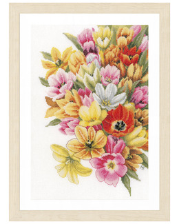 Broderikit Tavla Sommarblomster