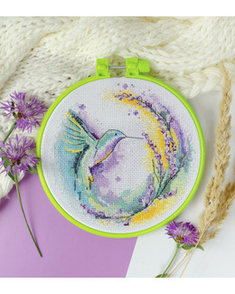 Broderikit Tavla Färgglad Fågel