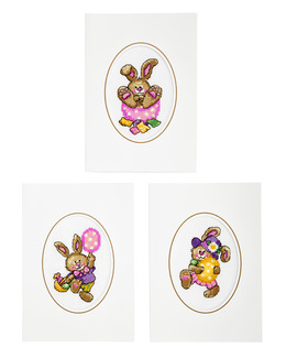 Kort Påskharen 3-pack