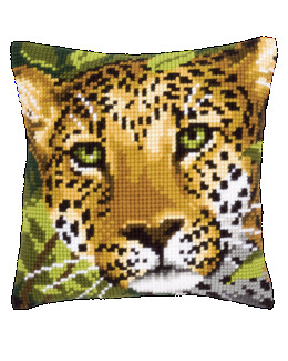 Broderikit Kudde Leopard