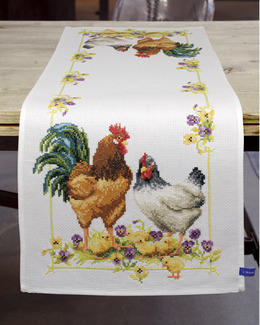 Broderikit Löpare Kycklingfamiljen