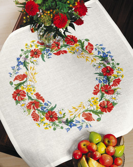 Broderikit Duk Vallmo