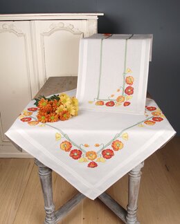 Broderikit Vallmo på rad