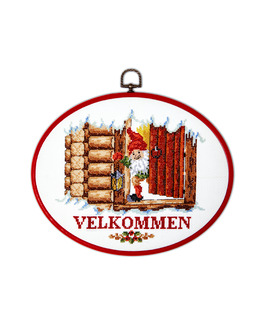 Broderikit Flexitavla Välkommen