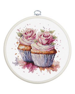 Broderikit Tavla Cupcakes