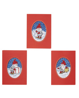 Julkort Paketutdelning 3-pack