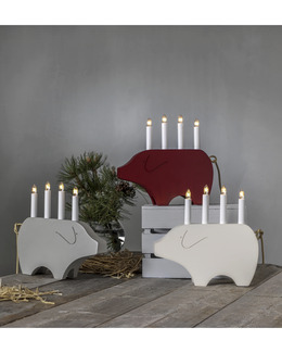 Adventsljusstake Gry av trä