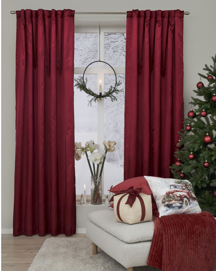 Weihnachtsgardine Satin