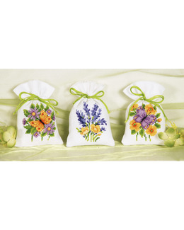 Broderikit Doftpåsar Somrigt 3-pack